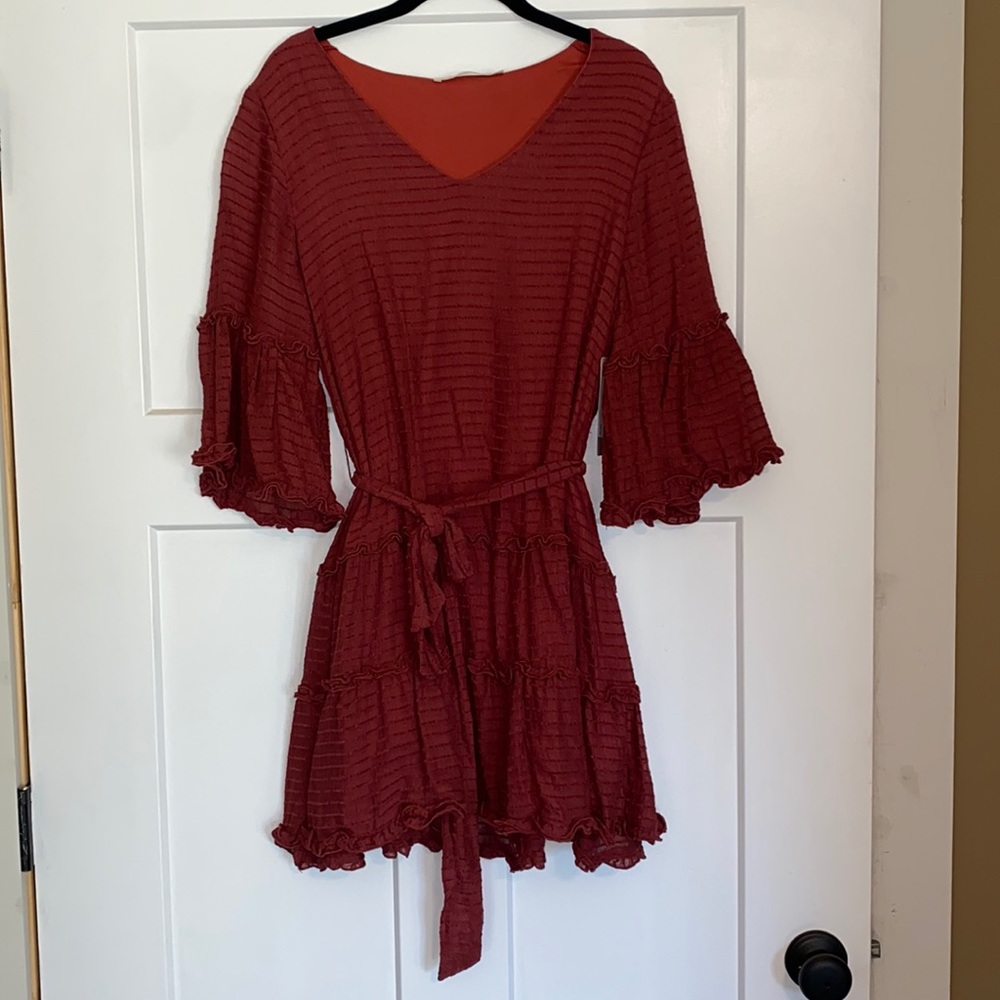 Maroon dress from lizard thicket